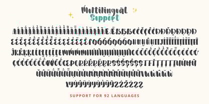 Chunky Bright Font Poster 7