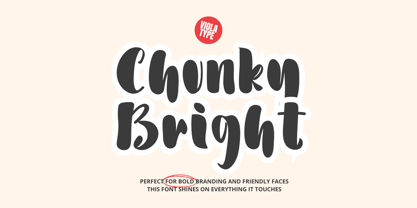 Chunky Bright Font Poster 1