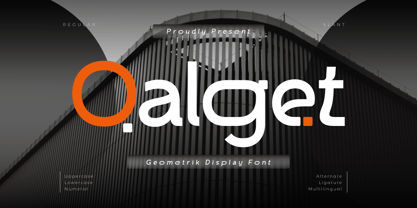 Qalget Font Poster 1