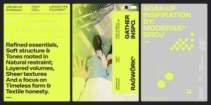 Moderna Grotesque Font Poster 2