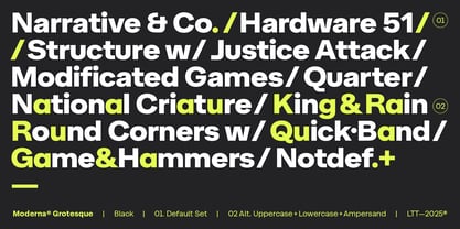 Moderna Grotesque Font Poster 11
