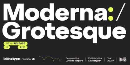 Moderna Grotesque Font Poster 1