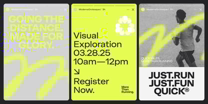 Moderna Grotesque Font Poster 8