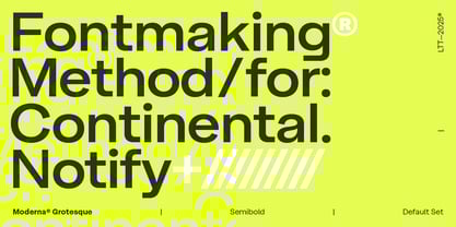 Moderna Grotesque Font Poster 7