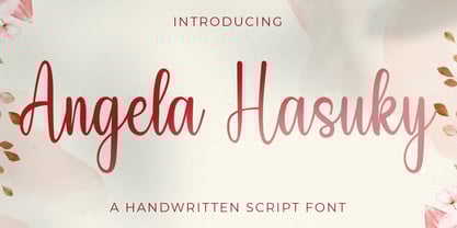 Angela Hasuky Font Poster 1