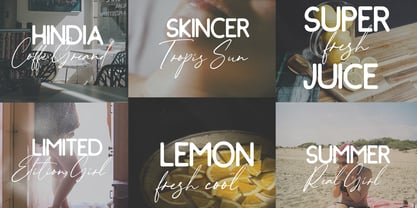 Tropical Sunshine Signature Font Poster 4