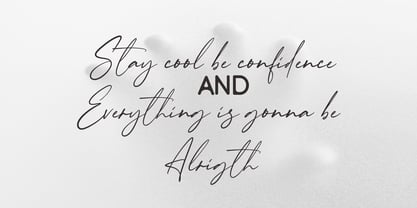 Tropical Sunshine Signature Font Poster 2