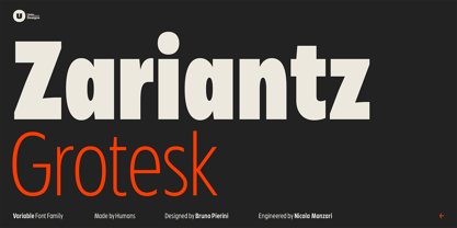 Zariantz Grotesk Font Poster 1