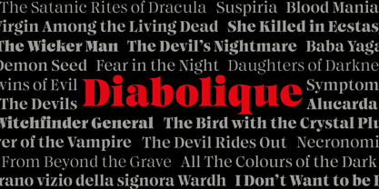 Diabolique Font Poster 5