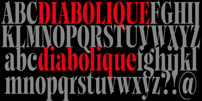 Diabolique Font Poster 3