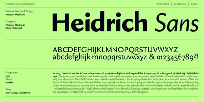 Heidrich Sans Font Poster 1