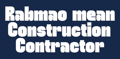 Rabmao Font Poster 6