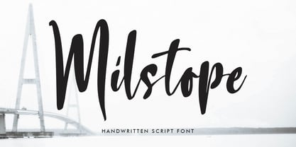 Milstope Font Poster 1