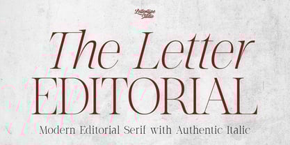 The Letter Editorial Font Poster 1