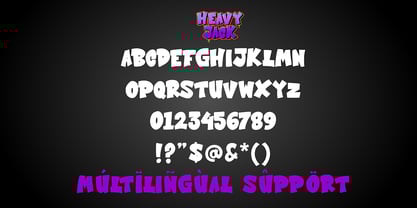 Heavy Jack Font Poster 2