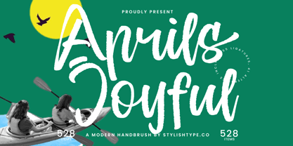 Aprils Joyful Font Poster 1