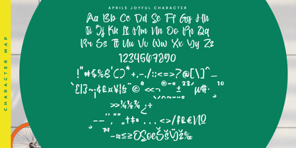 Aprils Joyful Font Poster 14
