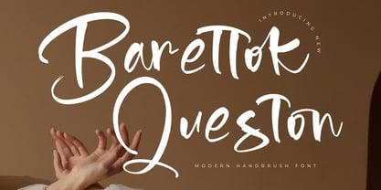 Barettok Queston Font Poster 1