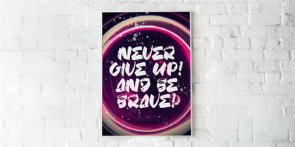 Fany Brush Font Poster 3