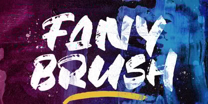 Fany Brush Font Poster 1
