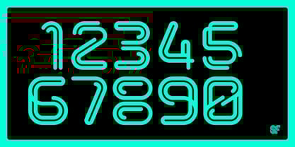 Neon Font Poster 2