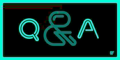 Neon Font Poster 6