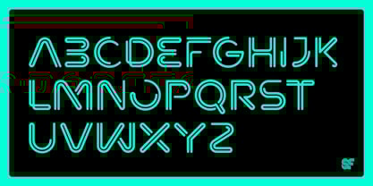 Neon Font Poster 4