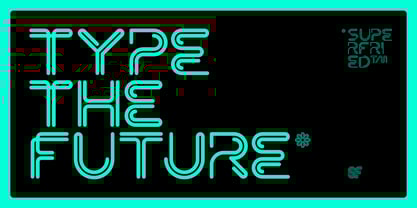 Neon Font Poster 7