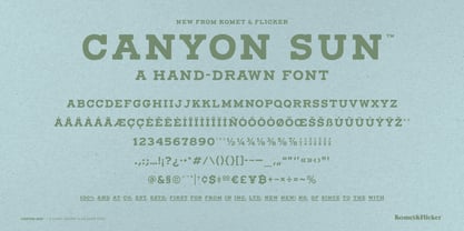 Canyon Sun Font Poster 14
