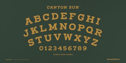 Canyon Sun Font Poster 13