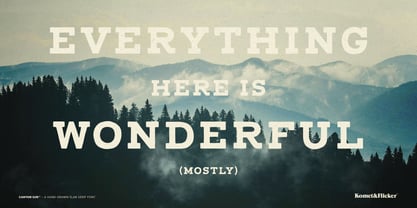 Canyon Sun Font Poster 10