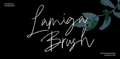 Lamiga Brush Font Poster 2