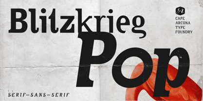 CA Blitzkrieg Pop Font Poster 1