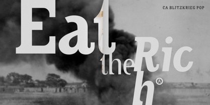 CA Blitzkrieg Pop Font Poster 2
