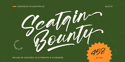Scatqin Bounty Font Poster 1
