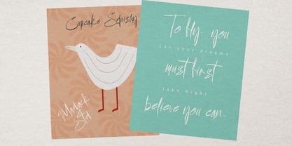 Cupcake Squishy Font Poster 8