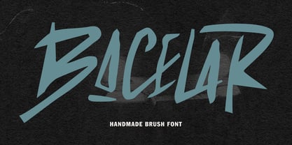 MC Bacelar Font Poster 1