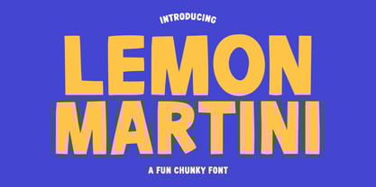 Lemon Martini Font Poster 1