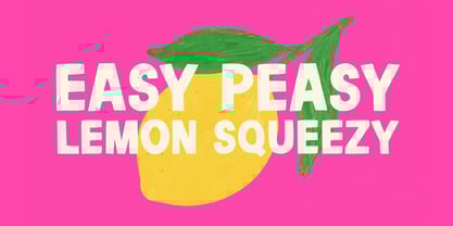 Lemon Martini Font Poster 2