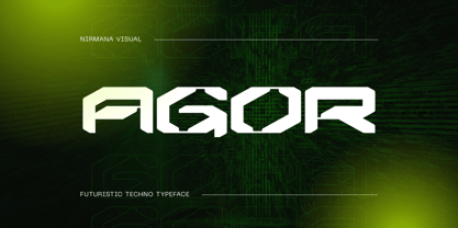 Agor Techno Font Poster 1