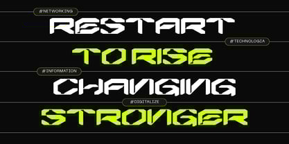 Agor Techno Font Poster 9