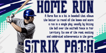 Strik Path Font Poster 2