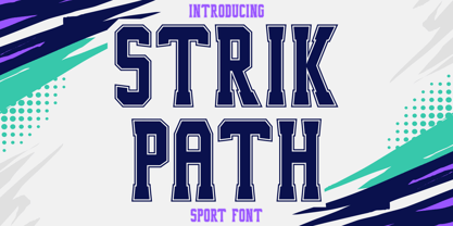 Strik Path Font Poster 1