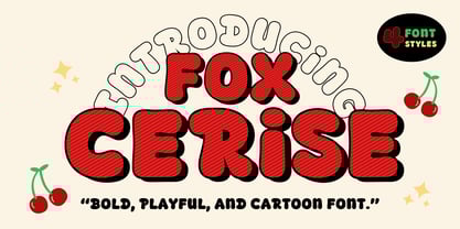 Fox Cerise Font Poster 1