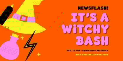 Fox Cerise Font Poster 4