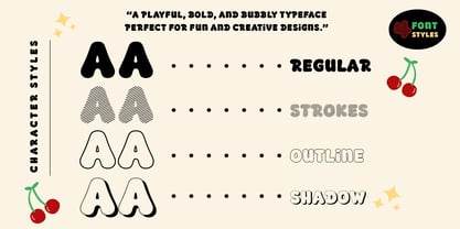 Fox Cerise Font Poster 2