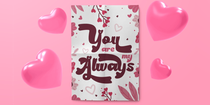 Retro Amour Font Poster 3