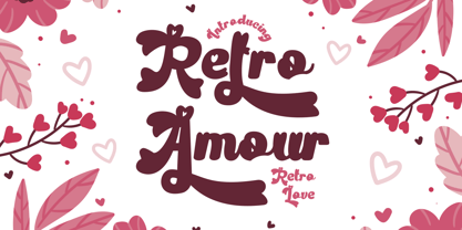 Retro Amour Font Poster 1