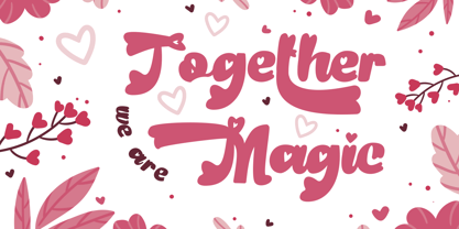 Retro Amour Font Poster 2