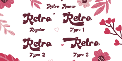 Retro Amour Font Poster 10